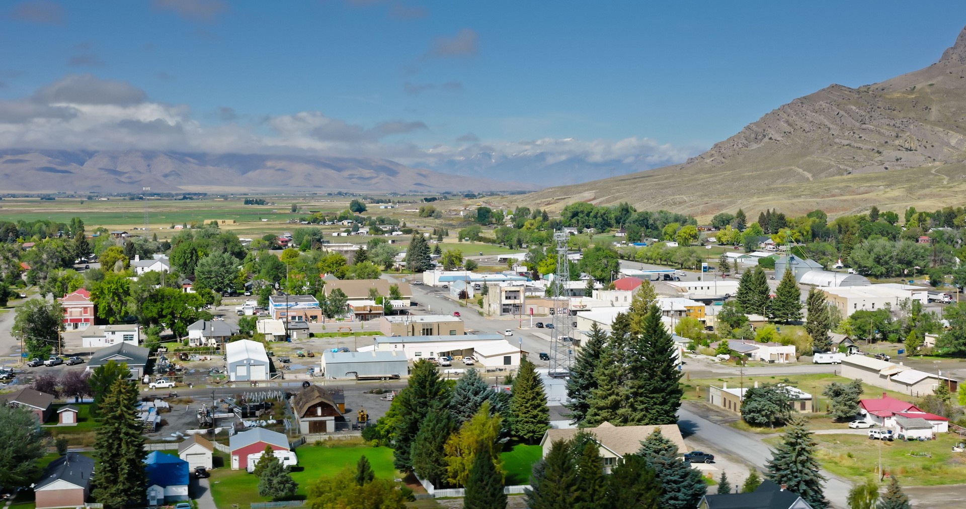 Drone Shot of Arco, Butte County, Idaho